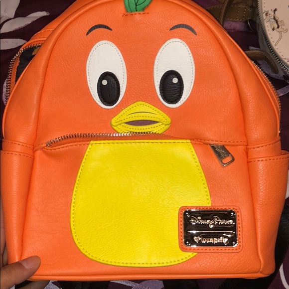 loungefly orange bird backpack